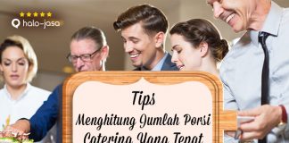 Halojasa Tips menghitung jumlah porsi catering