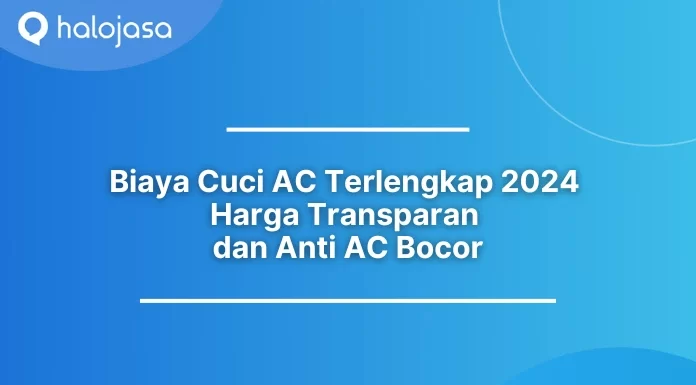 Biaya Cuci AC 2024