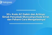 daftar Kode AC Daikin dan artinya