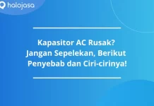 kapasitor ac rusak