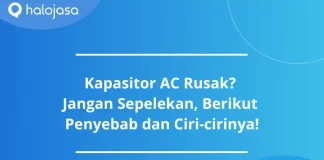 kapasitor ac rusak